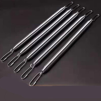 维霓手拉弹簧拉力器 扩胸器健身器材 家用木柄拉簧锻炼胸肌 拉簧五根