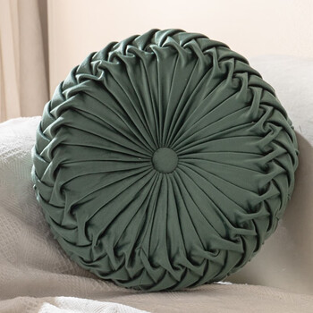 佩雷思ins风皱褶车轮南瓜抱枕套圆形蒲团靠枕坐垫客厅卧室沙发床上腰