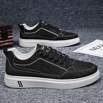 男士休闲鞋春夏季潮流舒适老北京布鞋男德训渔夫船鞋 md-x8899黑色 39