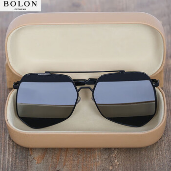 bolon墨镜2022年新款潮流眼睛男士偏光太阳镜开车专用网红偏光金框