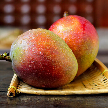 攀枝花彩虹芒 爱文芒果5斤吉禄芒果甜芒整箱苹果芒10 5斤中果单果150g