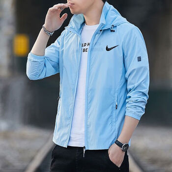 耐克顿轻奢新款男士夏季连帽防晒衣潮户外冰丝速干可脱缷帽防晒服透气