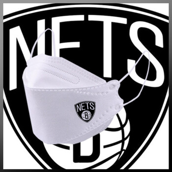 15nba篮网球队元素一次性韩版口罩篮球口罩定制印花字印logo印图案