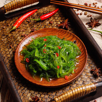 裙带菜海藻丝即食裙带菜大连特产开袋即食日料酸甜味梗丝400g
