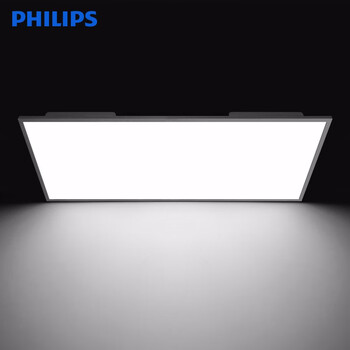 飞利浦led窄边面板灯平边超薄嵌入式平板灯石膏铝扣集成顶厨卫灯 磨砂