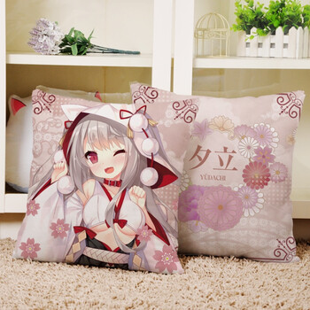 碧蓝航线同人周边婚纱凌波高雄纱嫁动漫定制方形抱枕二次元 婚纱夕立