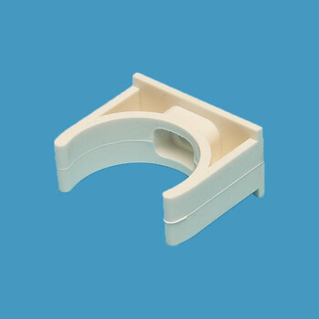 定制适用组装白色pvc迫码管卡电工穿线管u形固定卡给水穿线管u型卡