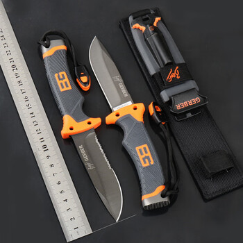戈博贝尔求生刀 一代荒野求生战术特战户外齿刃野外生存多功能刀 全