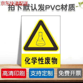 化學實驗室標識牌當心灼傷玻璃碎渣當心飛濺安全警示牌標誌貼提示牌