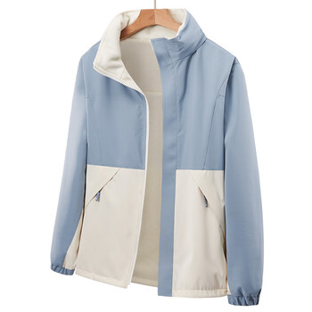 肯拓普cantorp骆驼新款户外冲锋衣男女撞色防水防风加绒两面穿登山服