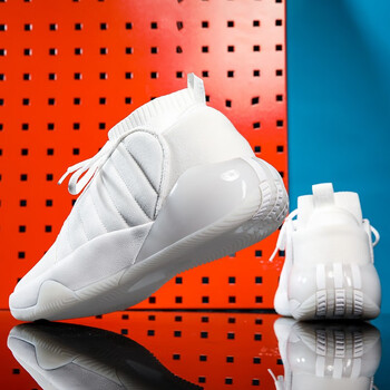 富丝潞新品哈登7代白粉拼接紫2023新款男子低帮实战耐磨篮球鞋 纯白色