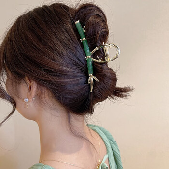 韩生生中国风发夹后脑勺大号抓夹女士金属鲨鱼夹子发卡子配旗袍头饰