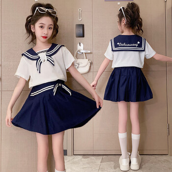 汀梵娜儿童衣服女10到12岁套装夏季女大童夏款1215岁女孩中大童图片色