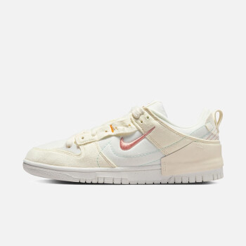 nike耐克 nike女鞋dunk low disrupt错位双钩米色休闲板鞋 dh4402-100