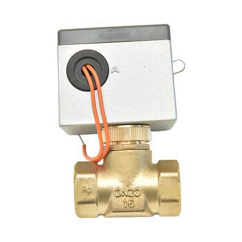 amico 埃美柯 706电动二通阀 黄铜加厚内丝风机盘管回水暖通电动开关