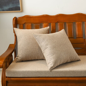 老款实木沙发坐垫老式木头靠垫一体三连坐长椅子垫子海绵垫软可拆 仿