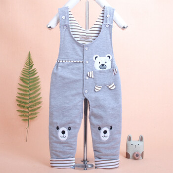 婴儿宝宝背带裤可爱日系女童裤子洋气2022秋季春秋外穿薄款婴儿开裆裤