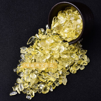 天然黄水晶原石黄水晶碎石颗粒不规则石头黄水晶聚宝盆招财装饰500克7 9mm 图片价格品牌报价 京东
