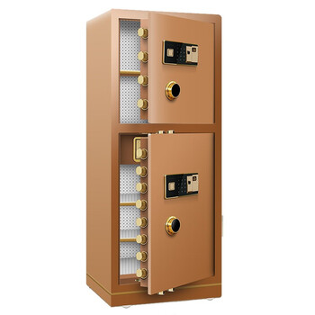 万尊 全钢保险柜1500*600*550双门指纹密码锁三色可选保险柜加厚双锁