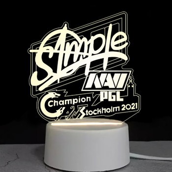 周边模型simple贴纸2021版本navi战队新款卧室通 simple签名小夜灯