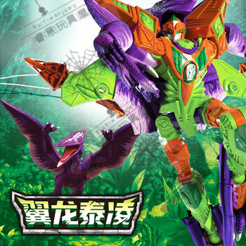 咖宝车神巨兽时代变形机器人 时间巨人暴龙迪瓦翼龙泰凌恐龙玩具 兽王