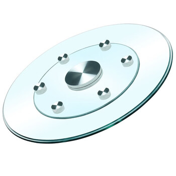 园桌上转盘餐桌转盘圆桌钢化玻璃大圆桌家用餐台转盘底座饭大桌桌面