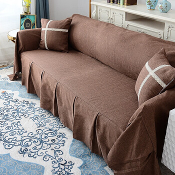 沙发套子全罩订做定制桑尼橡树棕200260cm适合两人位沙发下单咨询客服