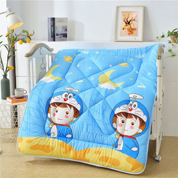 q宝亲肤儿童卡通幼儿园加厚被子宝宝午睡保暖小被子婴儿宝盖被小孩