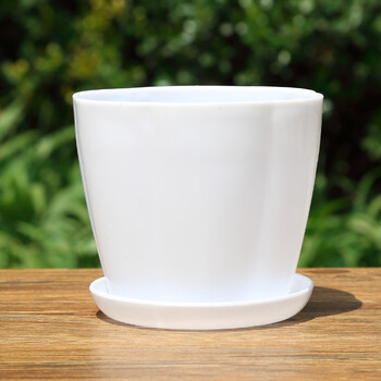 塑料花盆大号特大号花盆批发清仓加厚创意多肉植物绿萝大花盆花瓣白色