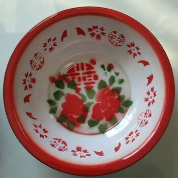 洗诺(xinuo)搪瓷盆洗脸盆纯搪瓷双料特厚加深结婚婚庆盆老式怀旧复古