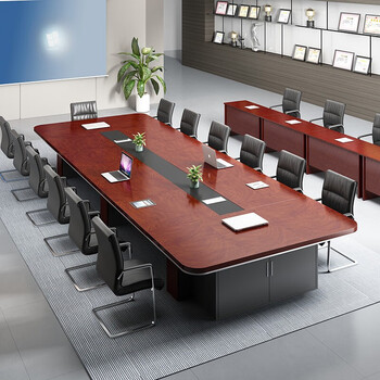 8米会议桌 8张会议椅