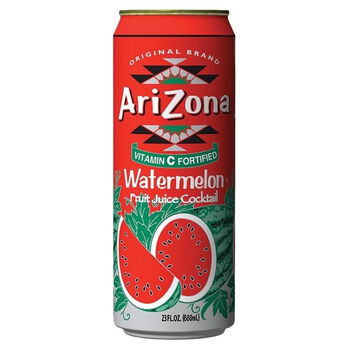 美国原装进口饮料arizona亚利桑那绿茶柠檬芒果西瓜味冰茶680ml 6罐