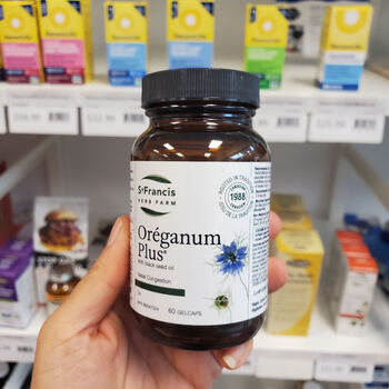 直邮加拿大stfrancisherbfarm牛至大蒜精油黑籽油鼻腔健康60粒