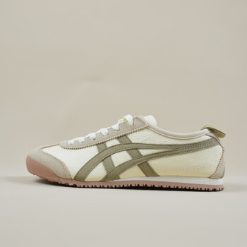 莆田鞋冢虎tiger新款鬼冢运动鞋男女鞋低帮经典时尚奶茶色休闲板 灰棕