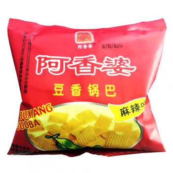 阿香婆五香牛肉豆香麻辣豆香锅巴88gx10陕西特产办公零食小吃豆香麻辣