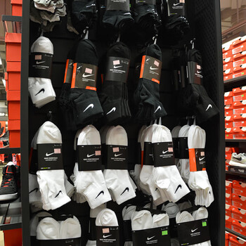 nike耐克袜子男中筒夏季薄款男士纯棉防臭夏款全棉运动袜男袜 3黑 m