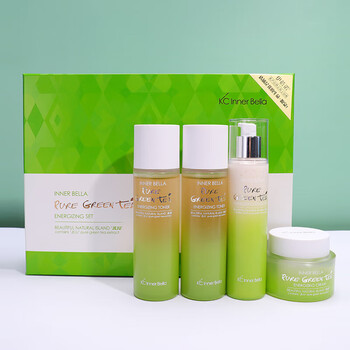 伊蓓诺精粹绿茶四件套系列护肤品平衡水油专柜化妆品
