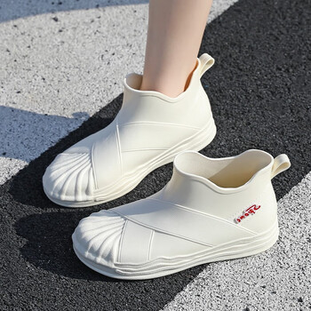 百鸣威雨鞋女款外穿水鞋夏天防水防滑软底新款胶鞋短筒可爱下雨天穿的