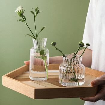 甜蜜点大小两个复古花瓶套装 甜蜜点小花瓶玻璃透明水培植物假仿真花插迷你花瓶花艺ins风日系装饰摆件2个装 行情报价价格评测 京东