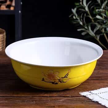 苏享 和面盆 青花瓷揉面盆老式陶瓷面盆 大号加厚发面盆家用厨房洗菜