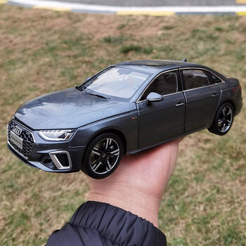 1:18 a6合金模型2019车模 仿真车模汽车模型 2020款 奥迪a4l 天云灰