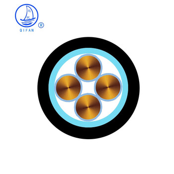 起帆(QIFAN)电线电缆 ZB-YJVR4*6平方国标阻燃B级铜芯电力电缆软电缆软线 黑色1米 20米起售【定制款】