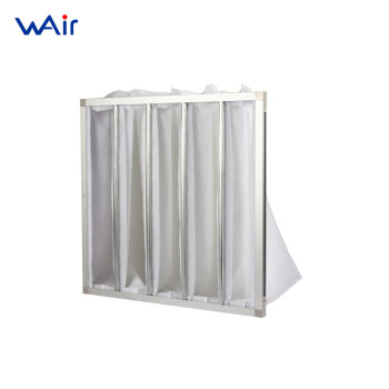 Wellwair 初效过滤器 G4 袋式空气过滤网 595x595x350*20-6P 铝框 效率G4 定制品