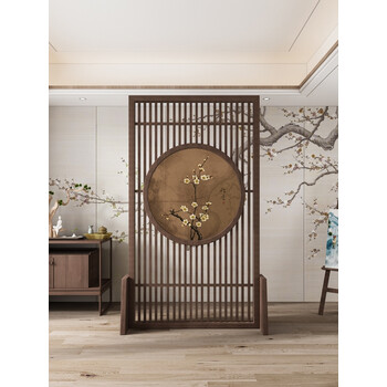 实木屏风隔断客厅中式入户玄关家用卧室大厅餐厅现代进门遮挡定制 每