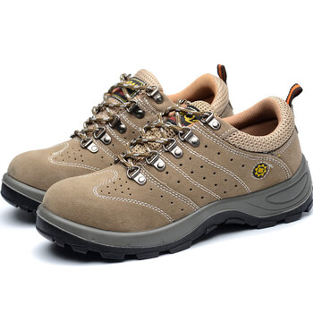 腾安达劳保鞋透气pu安全鞋工作用防砸防穿刺耐油酸碱工地鞋实心底翻