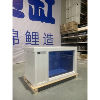 定製大為輕新款玻璃鋼輕體側濾底排魚缸水族箱免安裝錦鯉地缸實木