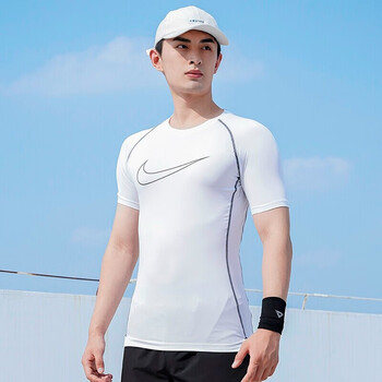 耐克（NIKE） pro短袖夏季新款运动紧身衣足球篮球健身跑步训练快干透气T恤 DD1993-100/白色 L(175/92A)