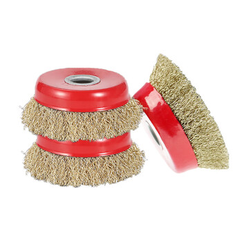 京懿烨碗型钢丝轮钢丝刷磨光机打磨除锈抛光角磨机电动钢丝打磨头角磨