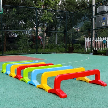 幼儿园塑料跨栏跑步障碍架户外体育活动器械体能训练器材儿童玩具 4个