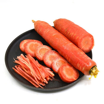 新鲜胡萝卜 水果红萝卜 农家蔬菜 生吃榨汁 2.5kg